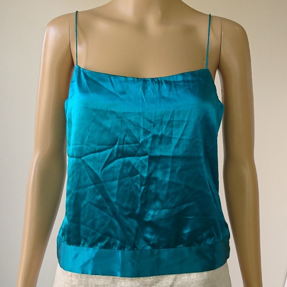 teal spaghetti strap top